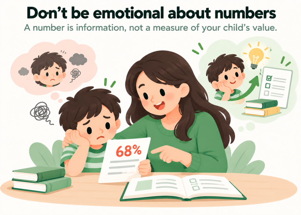 Don&rsquo;t see scores emotionally &ndash; they are information and an opportunity to learn