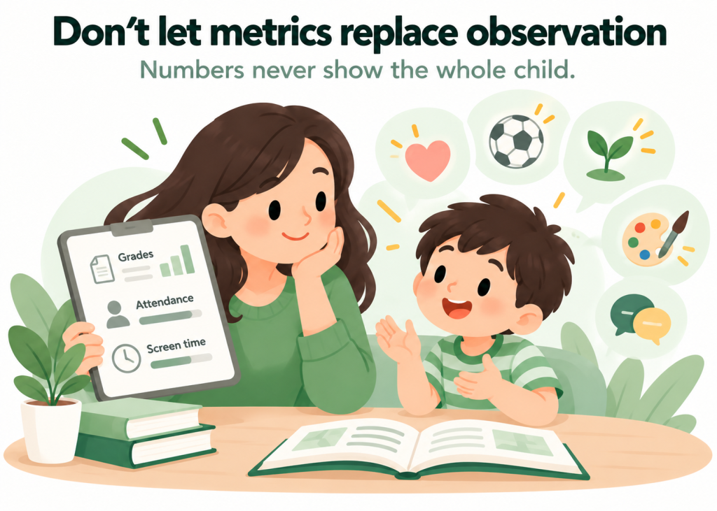 Don&rsquo;t let metrics replace real observation of your child