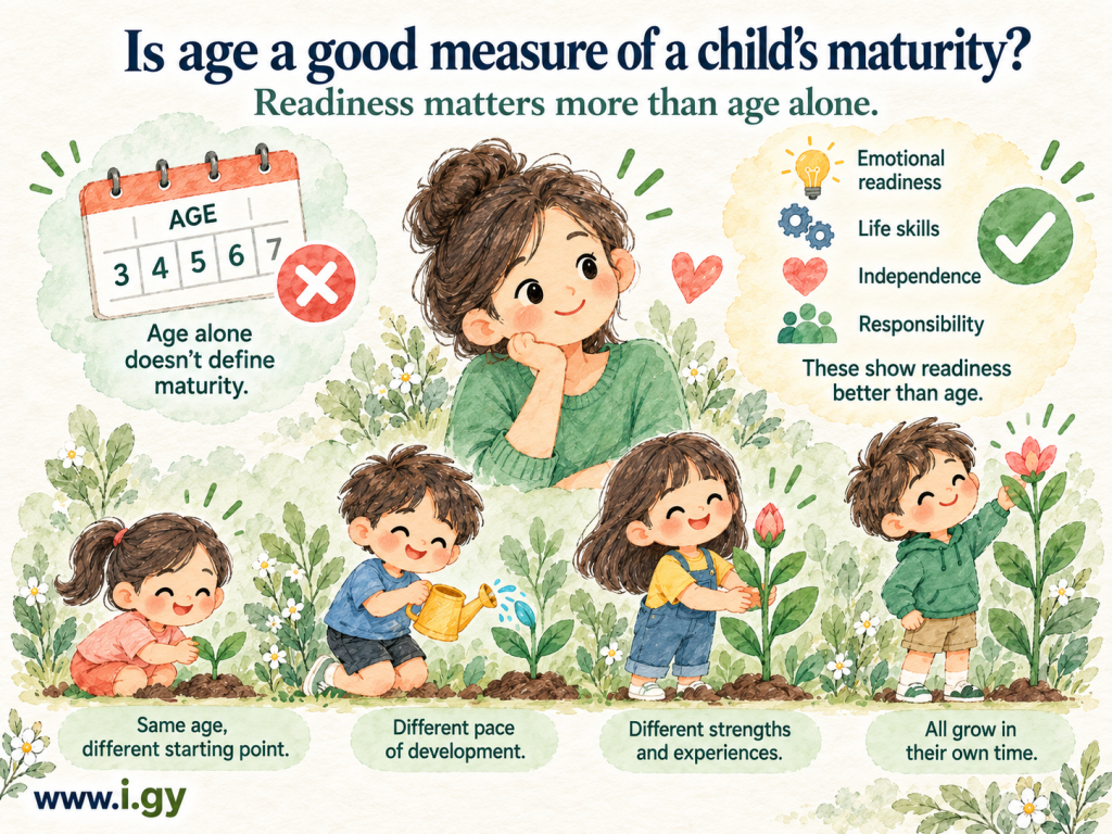 Is age a good measure of a child’s maturity? Handling numbers for parents FAQ