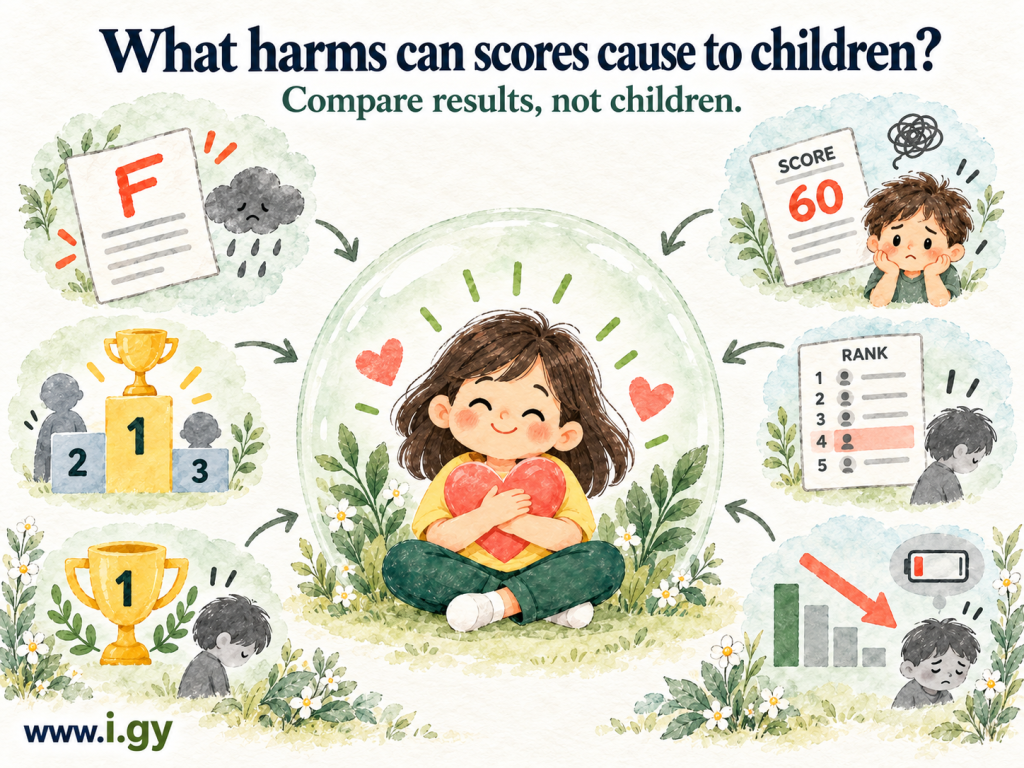 What harms scores can cause to children? Handling numbers for parents FAQ