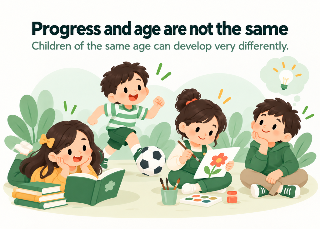 Don't measure child&rsquo;s progress or readiness with their age
